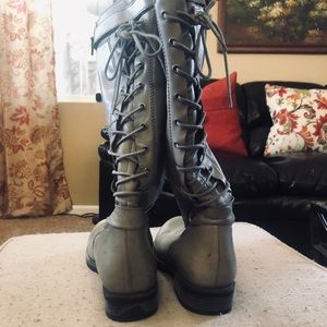 Eric Michael Lace Up Knee High Boots